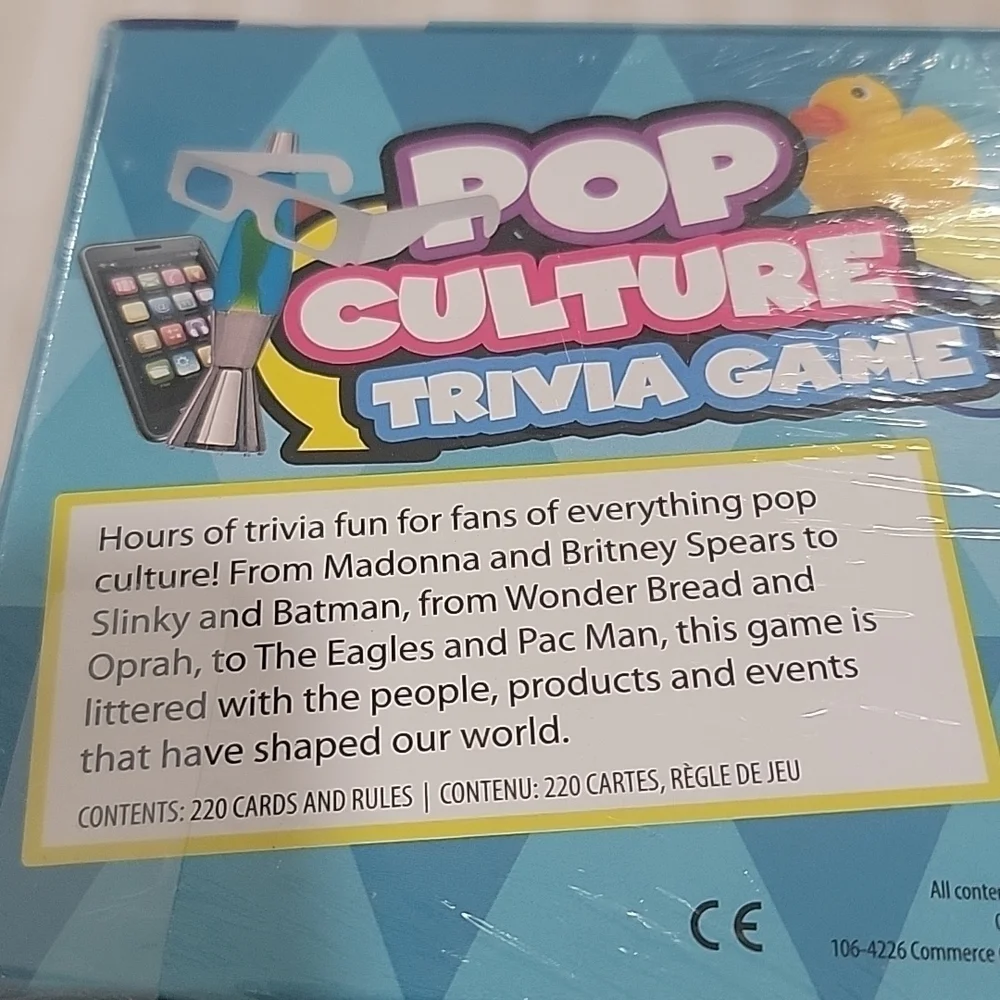 LOT of 2 Games POP CULTURE TRIVIA GAME & NAME 5 NWT